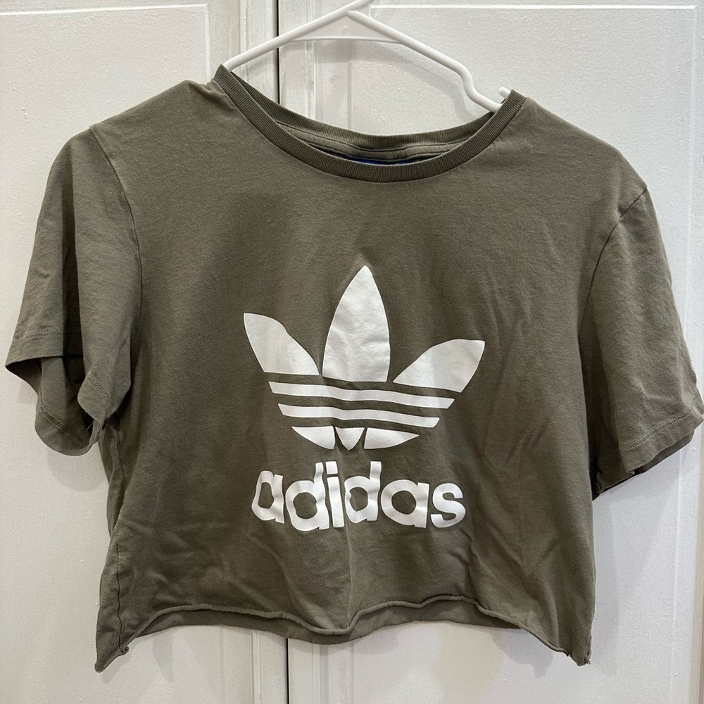 Adidas originals cropped tee!